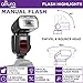 Altura Photo Camera Flash KIT W/LCD Display for DSLR & Mirrorless Cameras, External Flash Featuring a Standard Hot Flash Shoe, Universal Camera Flash for Canon, Sony, Nikon, and Other Cameras