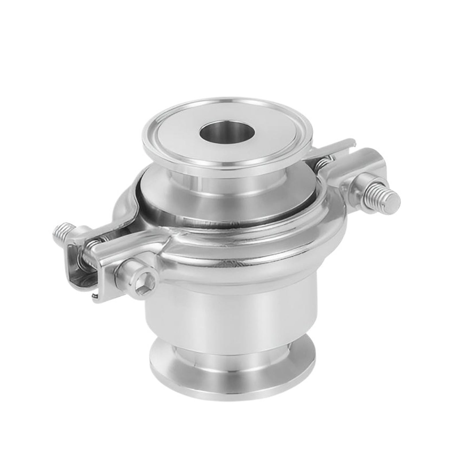 BIANMTSW OD32mm Ferrule 50.5 Tri Clamp Check Valve One Way Flow SS304 Stainless Steel One-way Flow Vertical