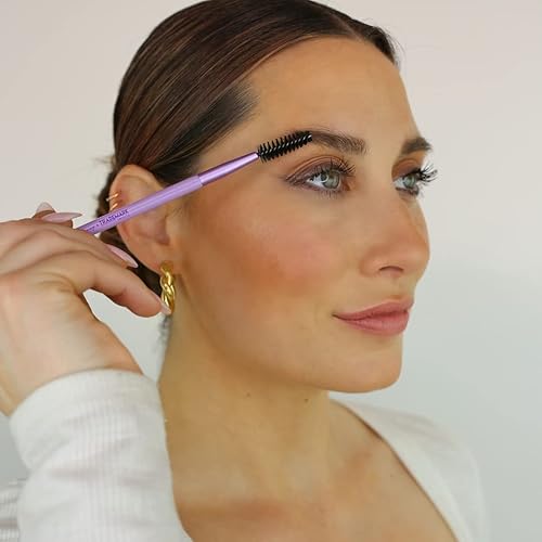 Miniatura 4 de Trademark Beauty The Essentials - Colección de brochas de maquillaje, cerdas sintéticas, mezcla, sombreado, contorno, lavanda, juego de 12 piezas