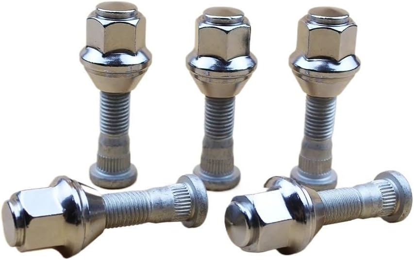 Wheel Studs Replacement Compatible with Mondeo 2004 2005 2006 2007 Tire Bolts Wheel and Bearing Mounting Bolt Replacements Steel Tire Bolt Replacements