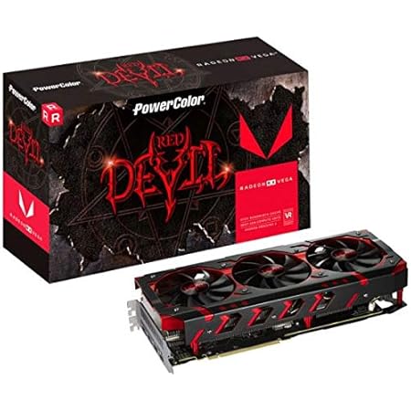 PowerColor 8 GB Radeon RX Vega 64 Devil HBM2 PCI-EXPRESS Graphics Card - Red