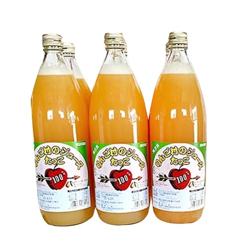 [生産直送]無添加りんごジュース1L×6本