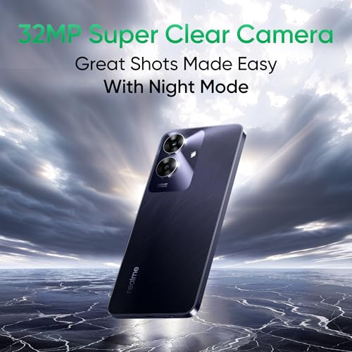 Image of realme C61 4G (6GB, 128GB , Marble Black)