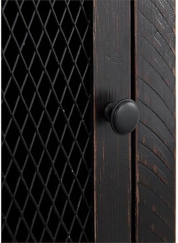 Miniatura 7 de Martin Svensson Home Chairside Table - Antique Black and Honey - Rustic Style - with One Drawer and Cabinet for Storage Negro antiguo y miel,Negro y