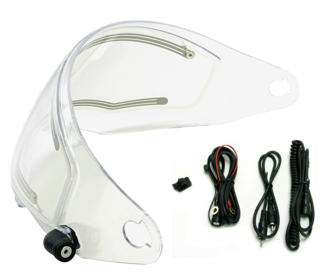 HJC Parts Frameless Dual Lens Shield for HJ-17, HJ-09 and HJ-27 Ratchet System