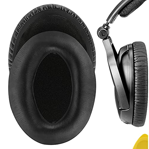 Tetones de repuesto Geekria compatibles con Sennheiser HD380 PRO, PC350/350SE, PXC350, PXE350, HME95, HMEC250, HD380, cojines para orejas (Negro) miniatura 1
