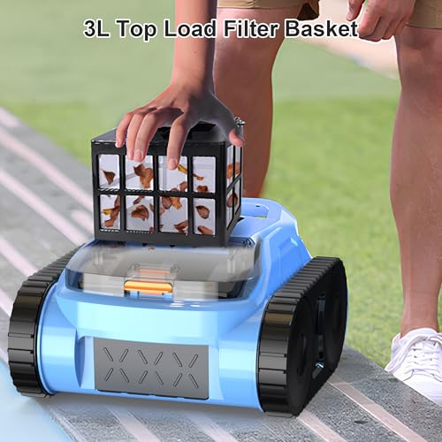 (2025 Upgrade) Pool Vacuum for Inground Pools, Robotic Pool Cleaner, Wall Climbing Pool Cleaner, Cleans Pool Floors, Drain & Walls & Waterline, Cleaning Up to 2100 Sq.ft, 180 Min - Image 8