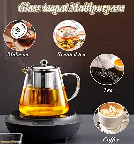Glass Teapot with Stainless Infuser