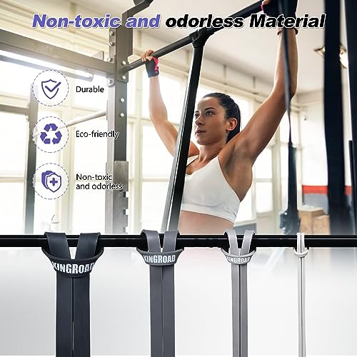Image of Resistance Band Pull Up Assistance Bands Sets Resistance Heavy Duty Exercise Stretch Fitness Bands for Stretching Power Lifting Workout Training with Instruction Guide