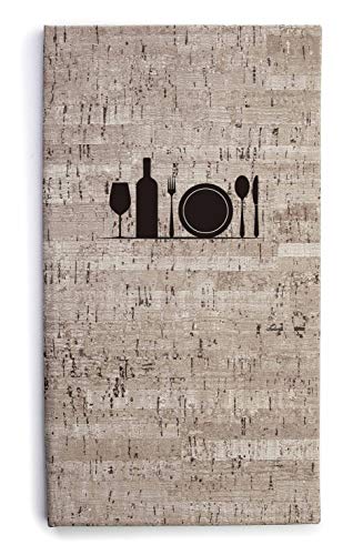 Lacor 28531 Charlotte Collec.180X285 Wine List Cover, Light Brown