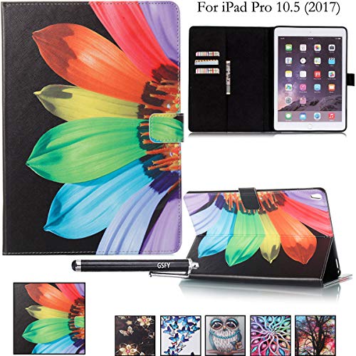 iPad Pro 10.5 Case - Newshine Colorful Smart PU Leather Stand Cover