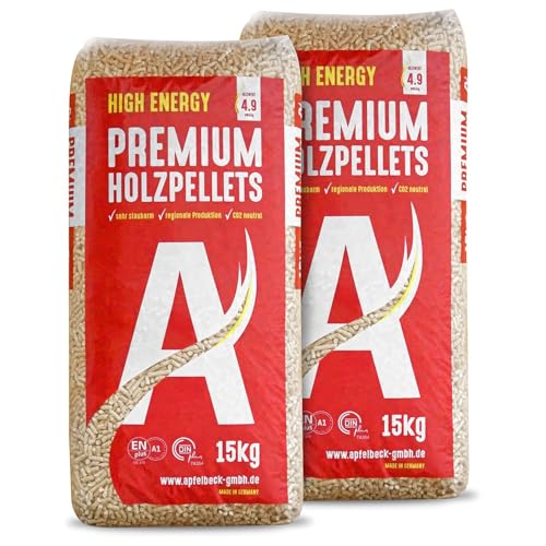 High Energy Premium Holzpellets - 2 x 15kg | Vorteilspack