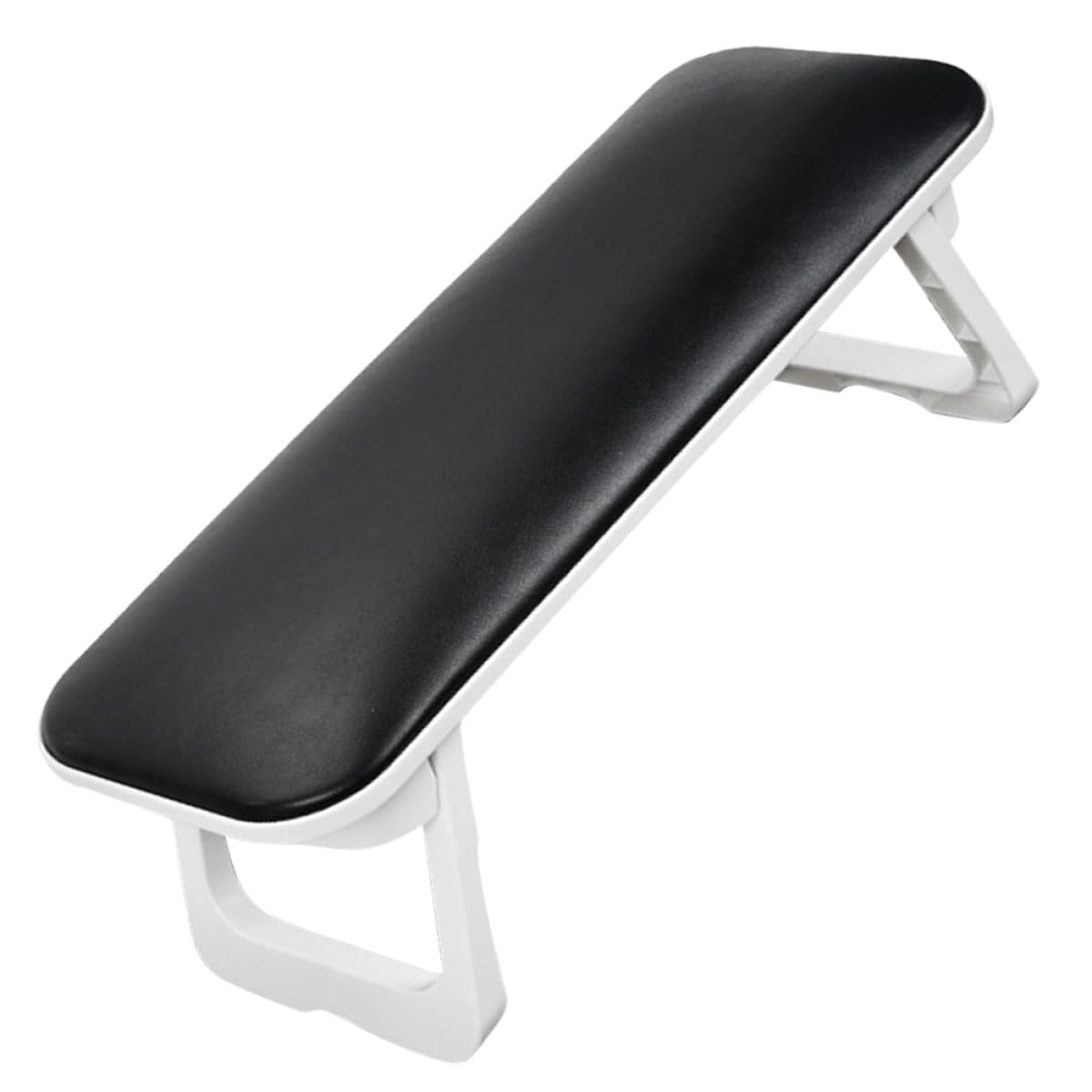 Cuscino Facile Pelle Sintetica e in Poggiamani Manicure per Nera Superficie Liscia da Pulire, Supporto Comfort per Unghie per Professionale e Domestico
