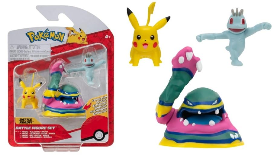 Amazon.com: Pokemon Clip n Go Battle Feature Figure Set Multi-Pack