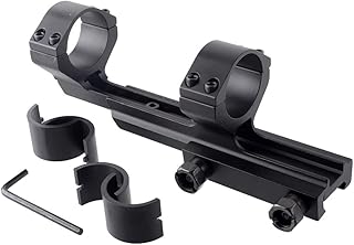 Gotical Offset Reversible 1 inch Diameter Rifle Scope Rings 1" Scope Mount Offset Cantilever 25.4mm Rings - Gotical