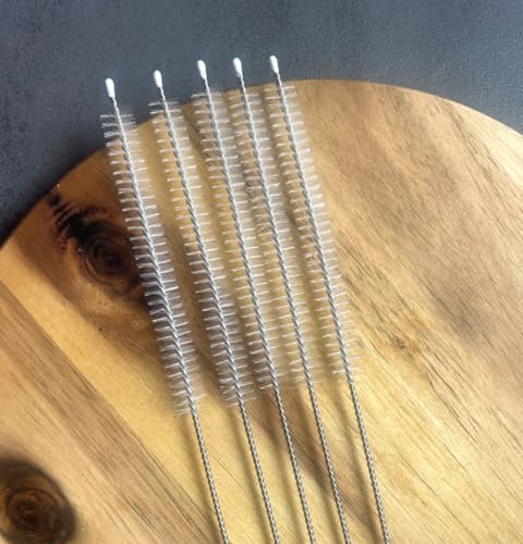 5 Stück 30cm Strohhalm Bürste Trinkhalmbürste extra lang Reinigungsbürste Röhrchenbürste