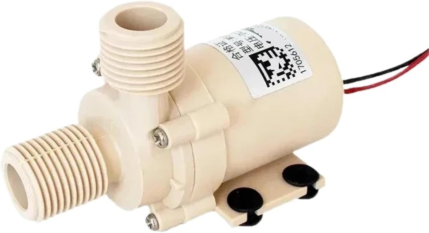 BR-WS DC 12V 24V (0-110 Degrees) Hot Water Circulation Pump Brushless Submersible Solar Gas Electric Heater Booster 1Pcs(24V 6m 12L per min)