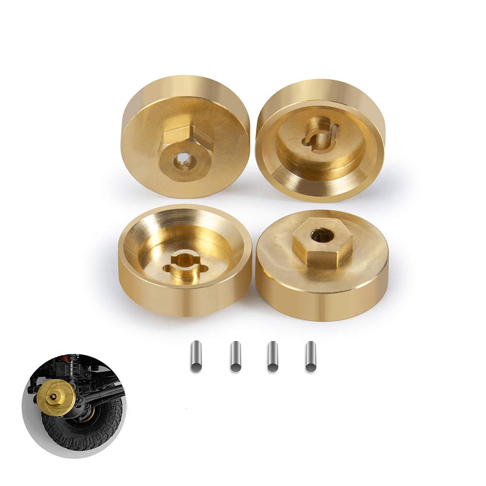 AXspeed 1: 24 RC Crawler Heavy duty Brass Hex Adaptor for SCX24 AXI90081 AXI00001 AXI00002 Car 4pcs