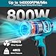 Akku Laubbläser für Makita 18V Akku, 140000RPM/Min Tragbarer Elektrischer Gebläse mit Düse und Verlängerungsrohr, 800W Leistungsstarker Jet Dry Turbo Fan Industrieventilator (Keine Batterie)