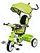 Colibrì Triciclo Bambini 1 anno Passeggino Fronte Mamma e Strada Leggero | Treciclo Regolabile Bimbo Bimba 9 mesi Colibrino Verde