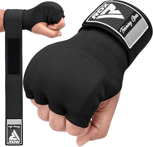 RDX Gel Bandes Boxe Sous Gants, 100CM Longue Poignet, Mitaine MMA Muay Thai, Protege Main arts martiaux Sparring Protecteur de Poing, Boxing inner Gloves Hand Wraps,...