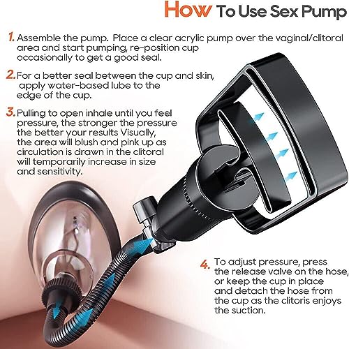 Vagina Vakuumpumpen Pussy Klitoris Saugen Vagina Sauger Set Stimulator SM Extreme Sex Spielzeug Zwei Saugnäpfe für Frauen Paare erhöhte sexuelle Lust – Bild 8