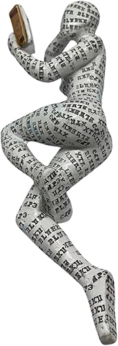 Vista 5 de Unbound Decoración para el hogar, lectura de pulpa, estatua de pensador, escultura estética, decoración de habitación, decoración abstracta moderna