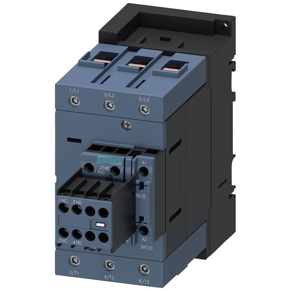 WPOIYHGBY Power contactor AC-3 110 A 55 kW / 400 V 2 NO + NC 230 AC 50 Hz 3 Poles 3NO Size S3 Screw terminals 3RT2047-1AP04
