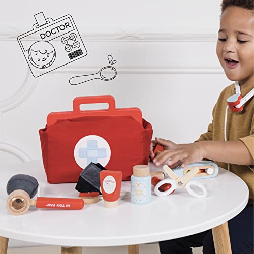 Le Toy Van TV292 Kids Wooden Educational Pretend Play Honeybake Doctor'S Medical Play Set Kit thumb #5