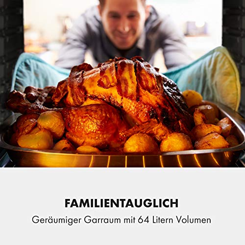 Klarstein Gusteau Einbau Backofen Elektro - A, 64 L, 60 cm, Pyrolytische Selbstreinigung, 2950 W, 50-250 °C, 8… – Bild 7