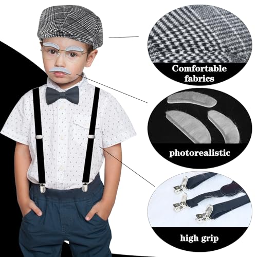 Disfraz Completo Hombre Viejo para Niños BUUFAN miniatura 2