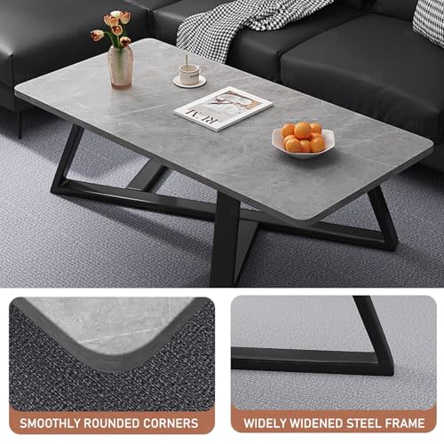 Table d'appoint avec plateau en ardoise véritable et métal