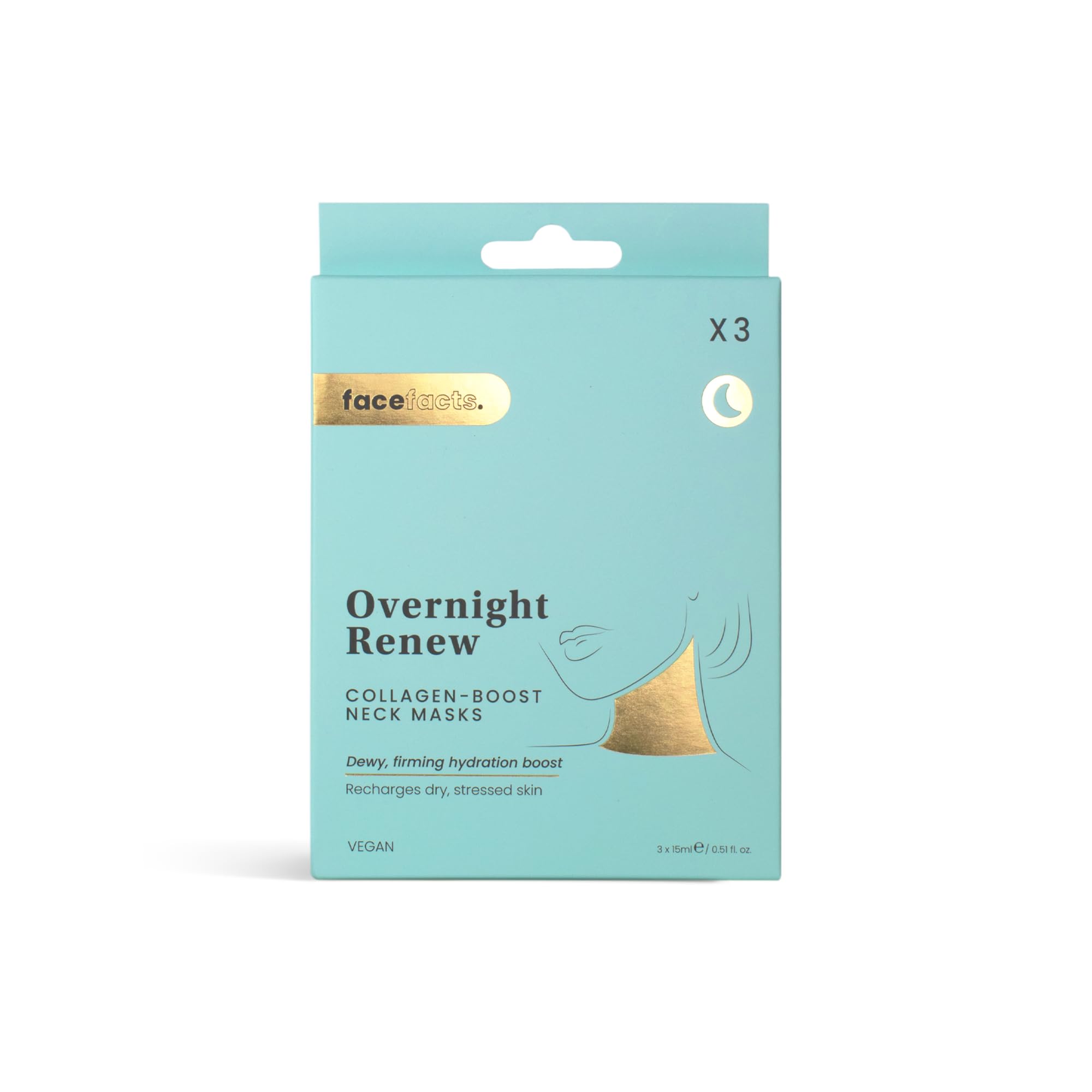 Face Facts Overnight Renew - Collagen-Boost Neck Mask 15Ml Lloyds Pharmacy