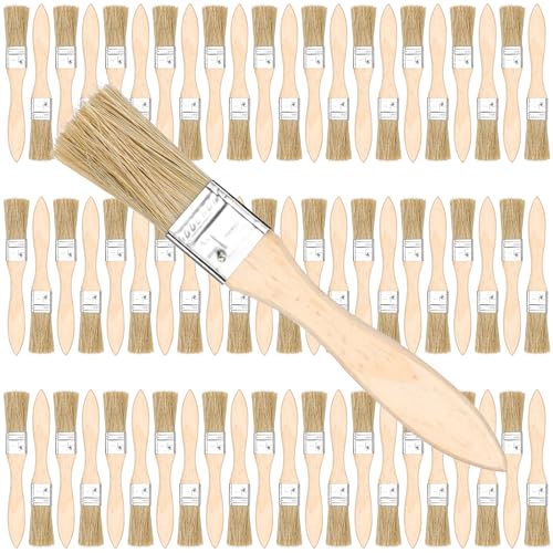 150 Pack Chip Paint Brushes 1 Inch Chip Brush Brushes for Painting Stain Brushes for Wood Natural Bristle Paint Brush 1 Inch Paint Brush Chip Paint Brushes for Paint