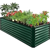Best Choice Products 8x4x2ft Outdoor Metal Raised...