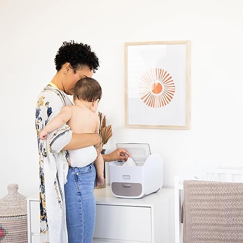Image of Ubbi Portable Diaper Caddy and Changing Mat, Diaper Storage, Caddy Organizer, Stores Baby Diapers, Wipes & Baby Accessories, Taupe