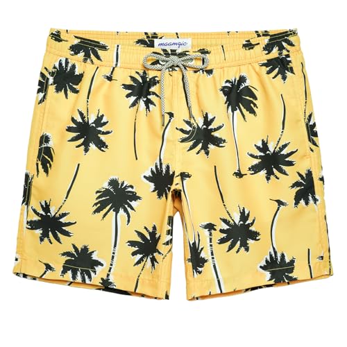 Image of maamgic Mens Slim Fit Swim Shorts Swim Trunks 7 inch Quick Dry Mens Bathing Suits with Mesh Lining
