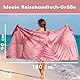 Blumtal Strandtuch XXL aus Mikrofaser - kompaktes und schnelltrocknendes Handtuch/Strandhandtuch 90x180 - Stranddecke sandfrei mit Band - Badetücher - Handtuch Mikrofaser mit rosa Palmen-Motiv