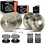 Frankberg 4x Bremsscheiben + 8x Bremsbeläge mit Bremsenschmiermittel Kompatibel mit 124 T-Model S124 220-300 1985-1993 E-Klasse T-Model S124 E200-E300 1993-1996 Replace# 46445006