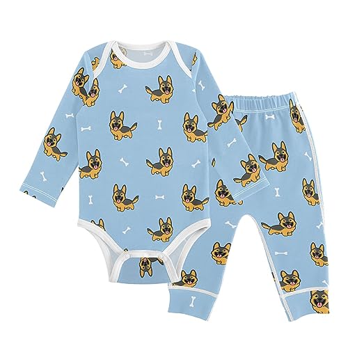 Image of vvfelixl Baby Bodysuits Pants Sets Bernese Mountain Dog Long Sleeve Baby Clothes For Boys Girls 0-24 Months Puppy