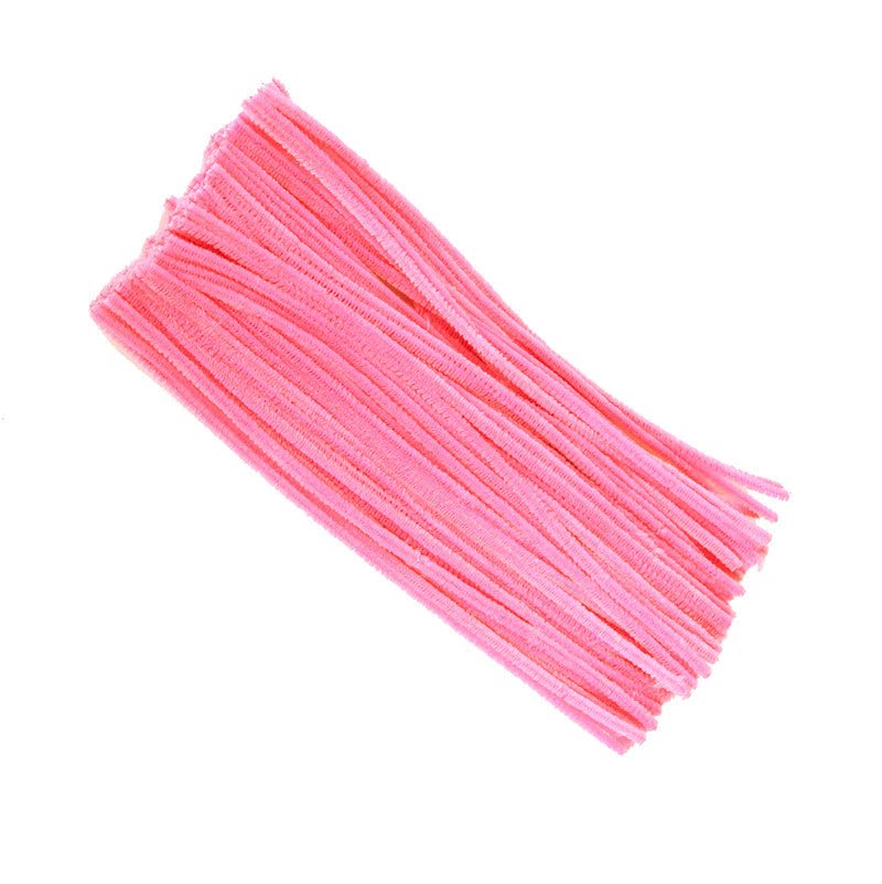 Pack of 25/50/100/250/500 30cm Pipe Cleaners for Arts & Crafts [Hot Pink, Pack of 100] — image 1