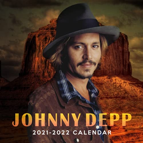Johnny Depp 2021-2022 Calendar: 18 Months,July 2021 - dec 2022- 8.5" x 8.5â€, Monthly Calendar Perfect for School & Home Planning and Organizing