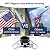 FLY HAWK 6 FT flagpole, Suitable for 2x3, 3x5, 4x6 Flag Heavy Garden flagpole, Outdoor or Outdoor Wall-Mounted flagpole for Street Games (Only Flagpole)(Black)
