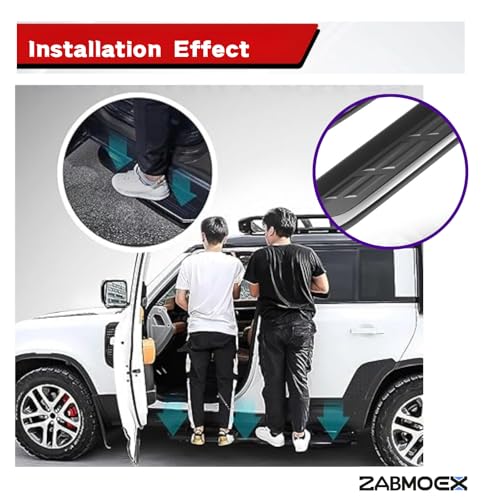 2PCS Estribos Laterales para Toyota Highlander 2020-2025 miniatura 5