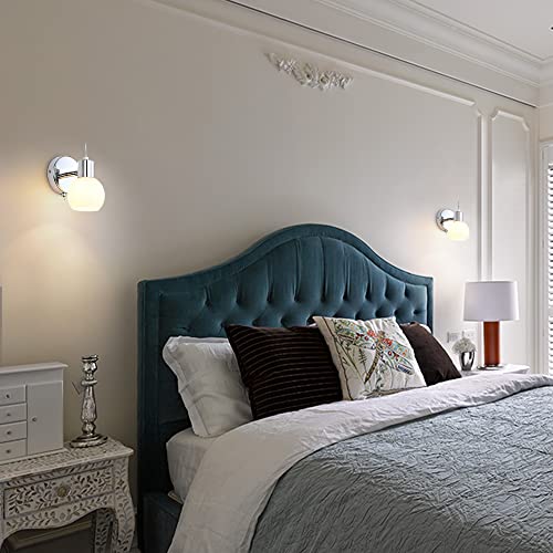 MantoLite LED Modern Wall Lamp 2 Pack Indoor Bedroom Wall Lights with Switch Wall Mounted Lighting Bedside Reading Lamp Living Room Corridor Stairs Wall Sconce (5W E14 LED Bulbs Included) - Cosy Home Interiors MantoLite LED Modern Wall Lamp 2 Pack Indoor Bedroom Wall Lights with Switch Wall Mounted Lighting Bedside Reading Lamp Living Room Corridor Stairs Wall Sconce (5W E14 LED Bulbs Included) - Image 7