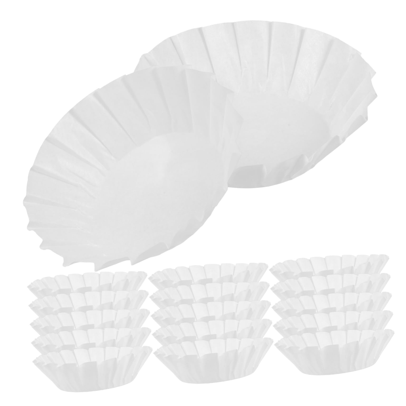 IMIKEYA 5 Sätze Baskisches Ölpapier Cupcake-backförmchen Muffinförmchen Für Muffinpapier Cupcake-papierförmchen Muffin-backförmchen Muffin-liner Weiß Silikonpapier 50 Stück * 5