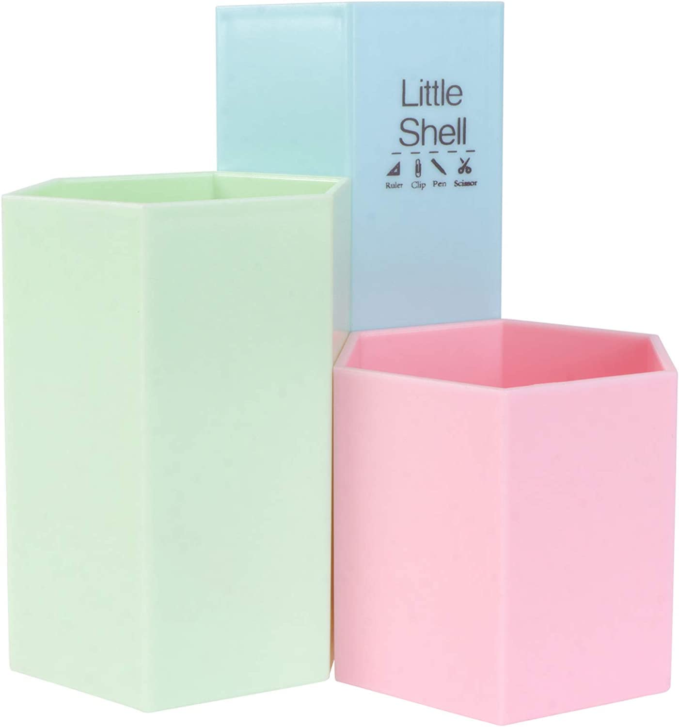 Porte-stylo Pot à crayons Articles de papeterie Organisateur de rangement Conteneur de bureau Décoration de bureau Porte-pinceaux de maquillage Porte-crayons hexagonaux Porte-stylos Cosmétiques Brosse
