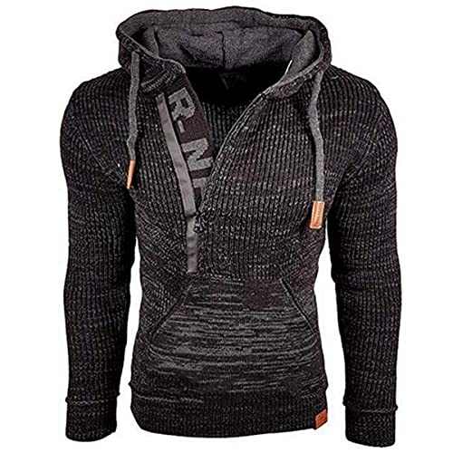 Pull à capuche homme JJCat noir idéal pour un look décontracté au quotidien en ville