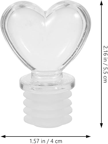 Miniatura 6 de Tapones para botellas de vino, 6 unidades, tapones decorativos en forma de corazón, para licores, bebidas, bodas, cata de vinos, eventos, fiestas,