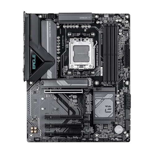 Image of GIGABYTE B840 Eagle WIFI6E AMD AM5 ATX Motherboard, Support Ryzen 9000 /8000 /7000 Series, 8+2+2 Power Phase, DDR5, 3X M.2, PCIe 4.0, USB-C 3.2 Gen 2, WiFi 6E, 2.5GbE LAN, EZ-Latch, 3-Year Warranty